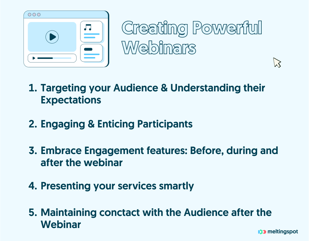 Creating powerful webinars