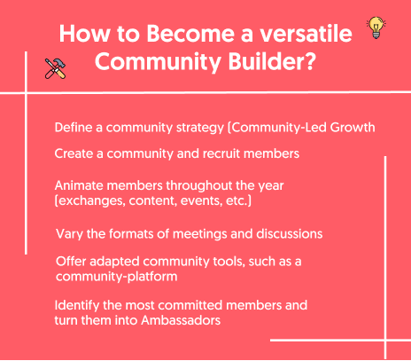 how to become a community builder?